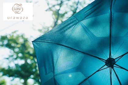 【雨傘】3秒でたためる ウラワザ （urawaza） ドット 折りたたみ傘