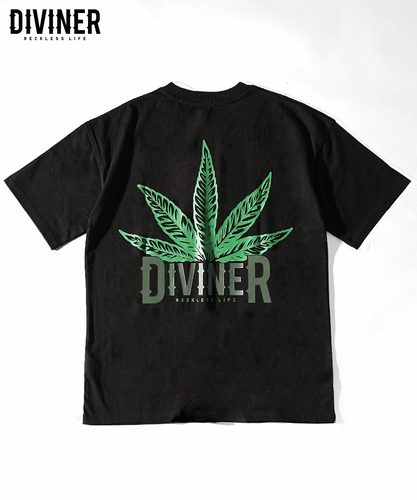 【420WEED】Two Pattern Logo Weed TEE（ブラック）