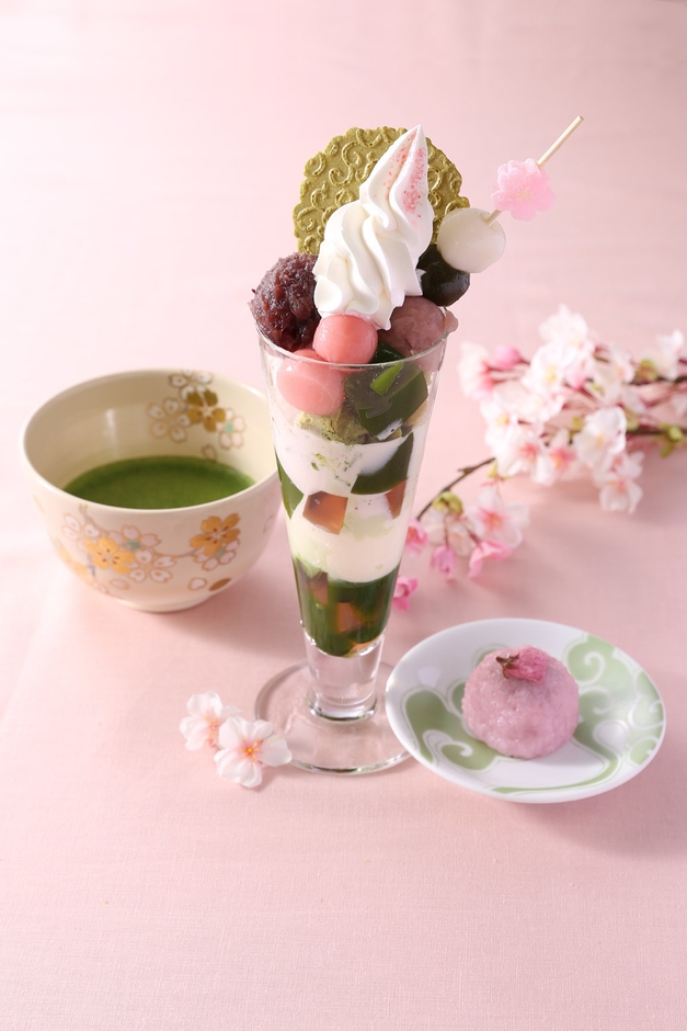 さくら茶会 抹茶とさくら餅付