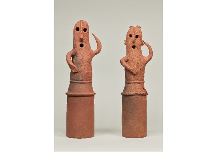 「埴輪 踊る人々」 埼玉県熊谷市 野原古墳出土 古墳時代・6世紀