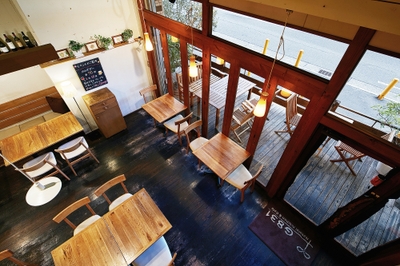 開放的な店内