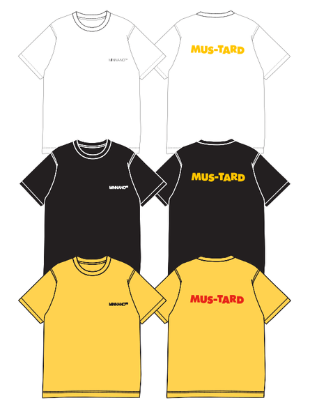 MIN-NANO×MUSTARD™ HOTEL LOGO SWITCH TEE 各色7,150円 
