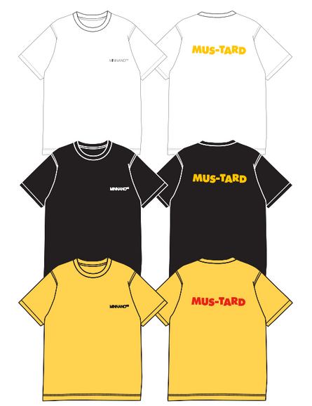 MIN-NANO×MUSTARD™ HOTEL LOGO SWITCH TEE 各色7,150円 