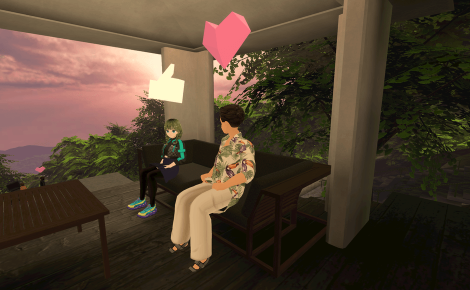 Terrace Cabana 日差しを遮る屋根付きで、絶景を眺めながら寛ぐ癒しの空間。