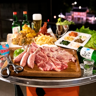 【ドラム缶】骨付き焼肉プラン