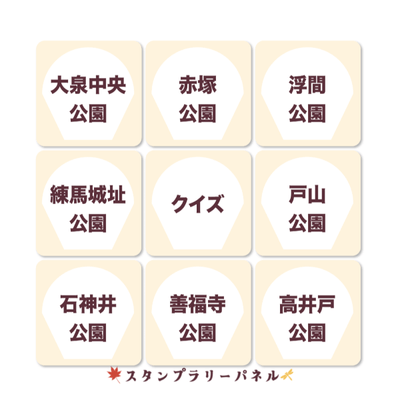 スタンプラリーパネル(イメージ)