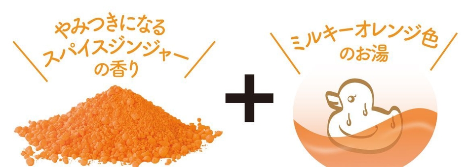 スパイスジンジャーの香り&ミルキーオレンジのお湯