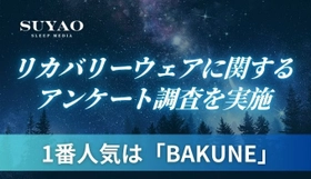 睡眠情報WEBメディア「SUYAO」 リカバリーウェアに関するアンケート調査を実施　 ～1番人気のブランドはBAKUNEがランクイン～