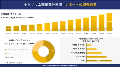 ナトリウム硫黄電池市場の発展、傾向、需要、成長分析および予測2025－2037年