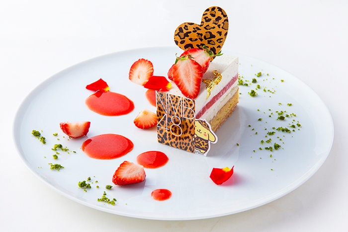 【第2弾メニュー】NMB48×ポムポムプリンのバニラといちごのケーキ