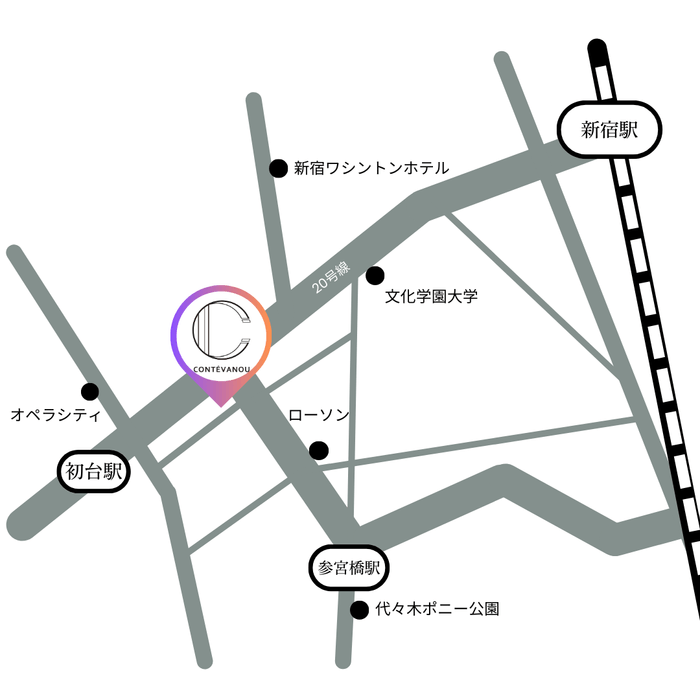 コントワーヌの店舗MAP