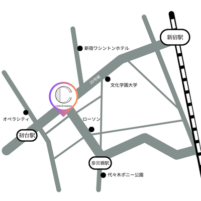 コントワーヌの店舗MAP