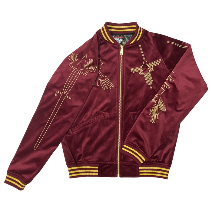 別珍 キヌア・バーガンディ 右袖