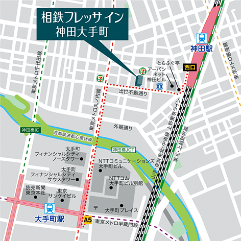 ホテル周辺地図