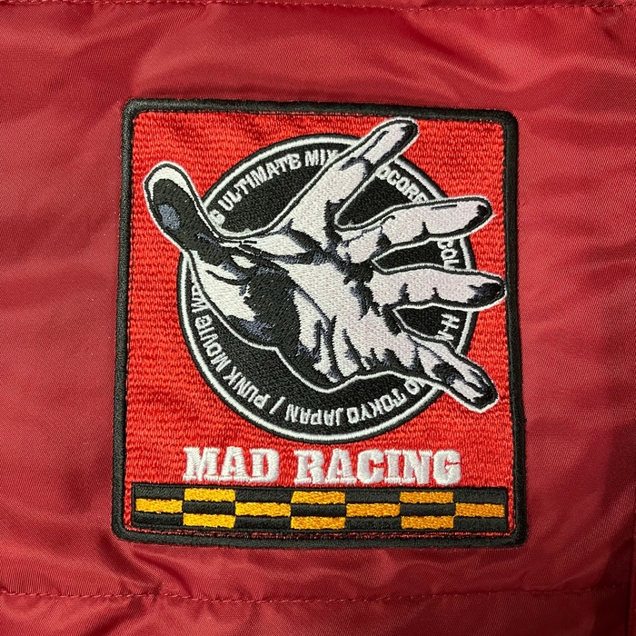 HARDCC"マッド"レーシング ジャケット25(ブラッド・バーガンディ)右胸