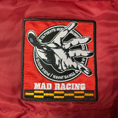 HARDCC"マッド"レーシング ジャケット25(ブラッド・バーガンディ)右胸