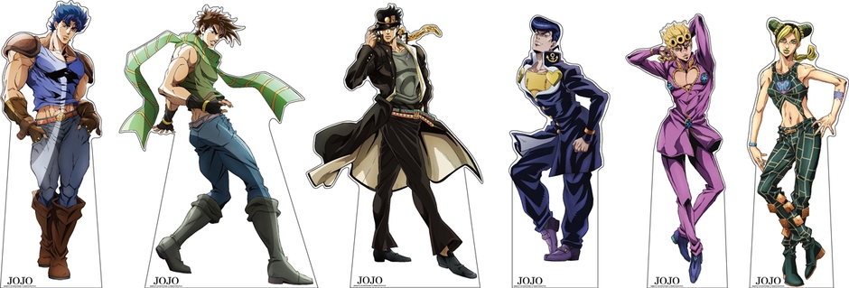 「ジョジョ」主人公6人のスタンディ