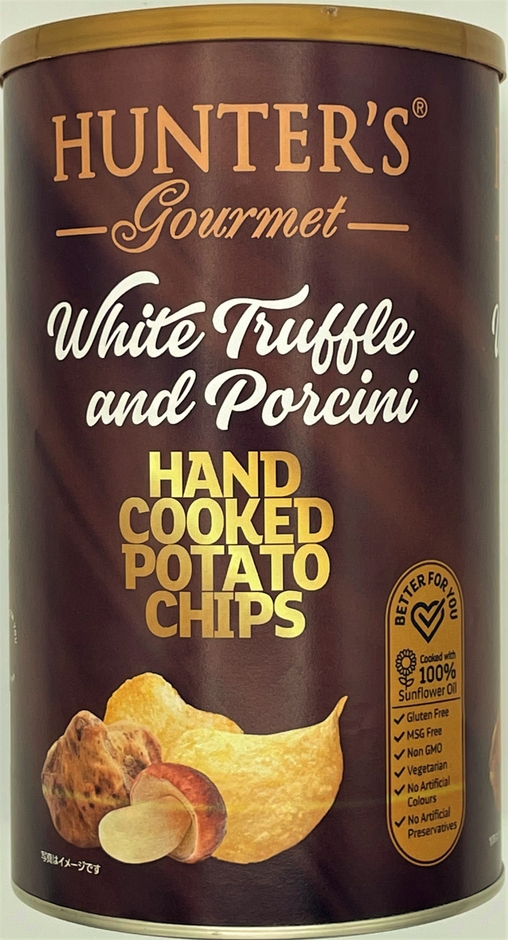 ハンター 白トリュフ&ポルチーニ風味 150g缶(パッケージデザインは最終ではありません。只今開発中です。)