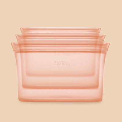 サステナブルなシリコーン製保存バッグブランド 『Zip Top(R)』から新色「PEACH(ピーチ)」が 2021年7月15日(木)より販売開始