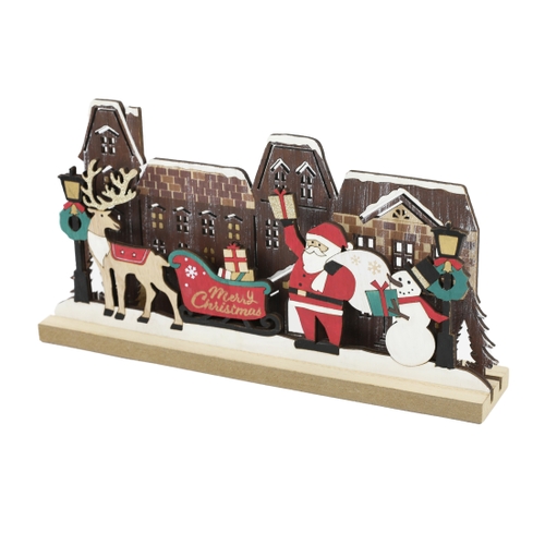 「ウッド デコ M Xmas」価格：979円／サイズ：W29×D5×H15cm