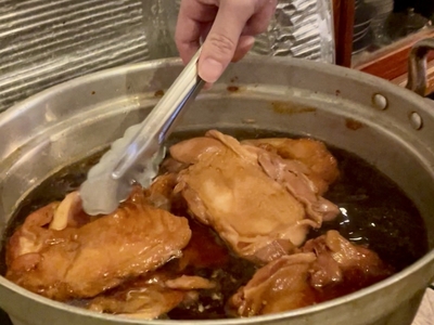 分厚い鶏肉
