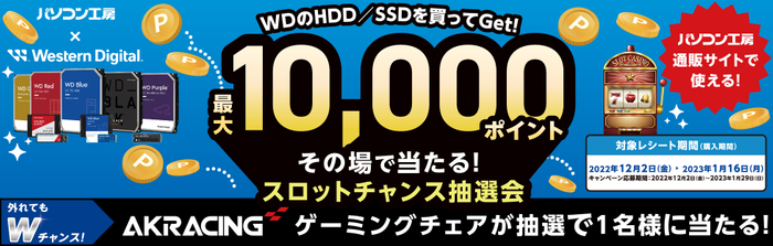 その場で当たるスロットチャンス抽選会を開催