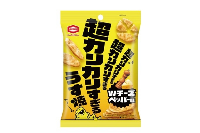 『30g 超カリカリすぎるうす焼 Wチーズ&ペッパー味』