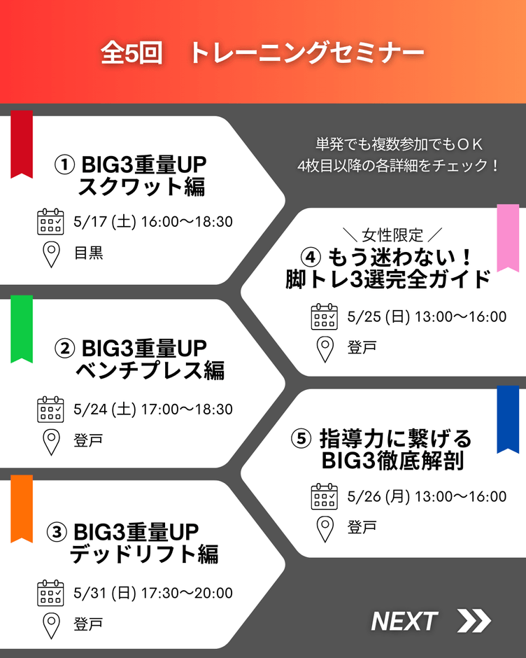 トレーニングセミナー