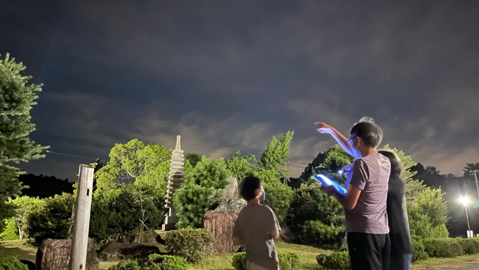 タブレットを使って気軽に星空観察が楽しめます!