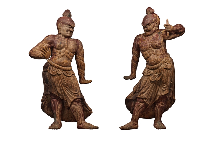 金剛力士立像　右から　阿形、吽形　平安時代・12世紀　東京国立博物館蔵　通年展示　本館11室