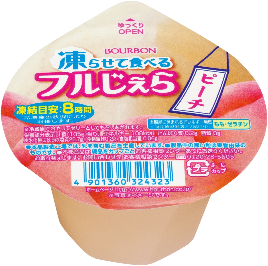 凍らせて食べるフルじぇらピーチ味
