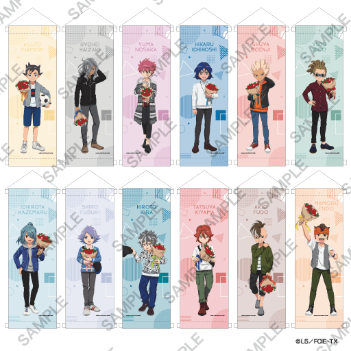 イナズマイレブン展 ミニタペストリー(全12種) 各1,650円(税込)