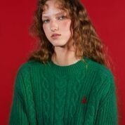 CABLE KNIT(GREEN)