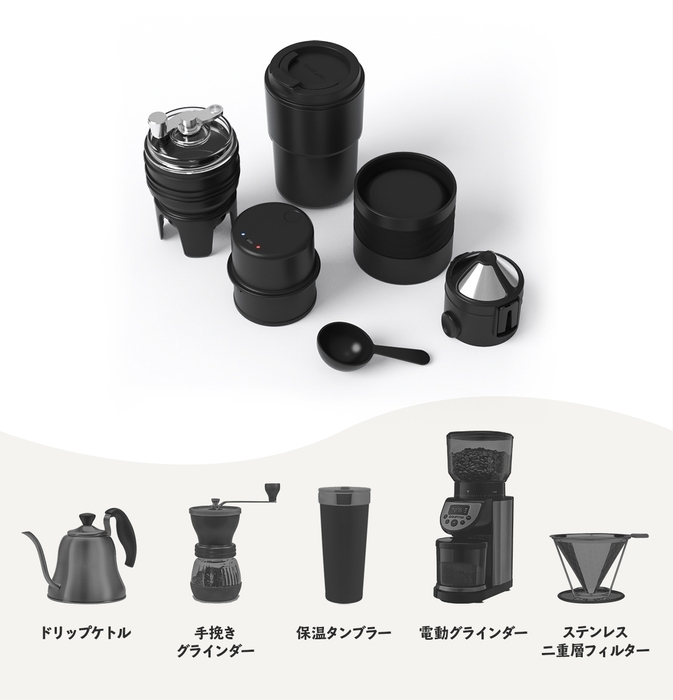 タンブラーもグラインダーもフィルターも