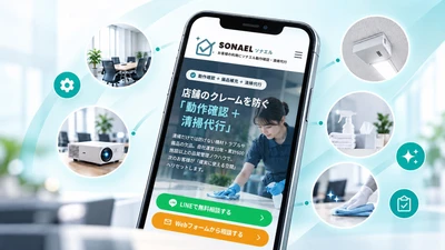 店舗・無人施設向け運営サポートサービス「SONAEL（ソナエル）」提供開始　設備の動作確認・備品補充・清掃を一括代行