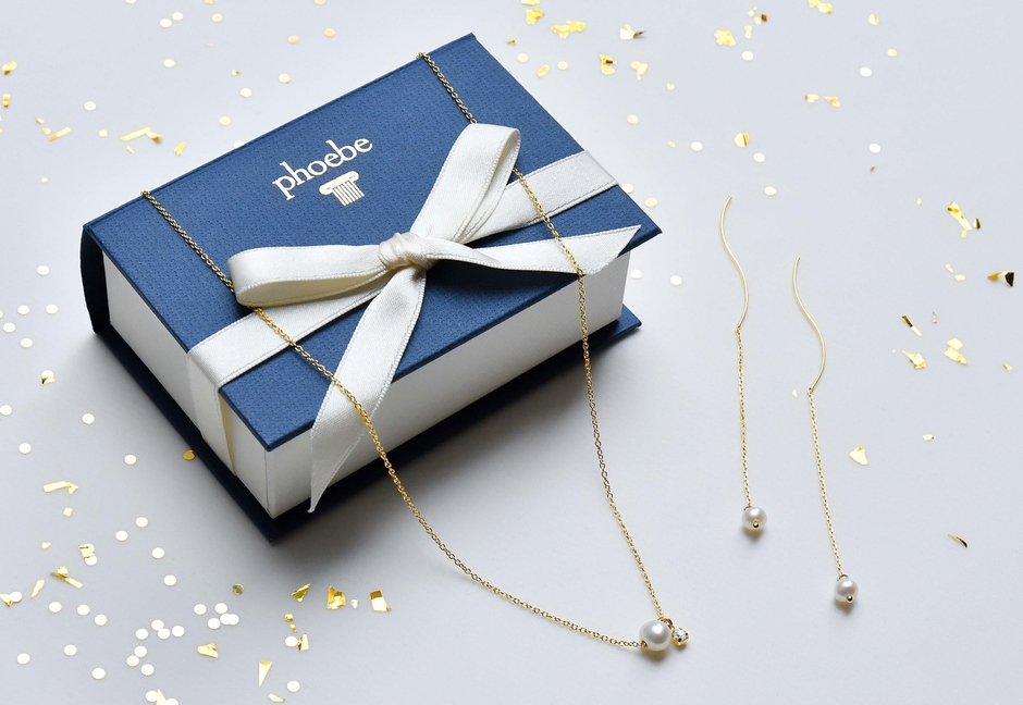 ドラマチィックパールネックレス＆ピアス