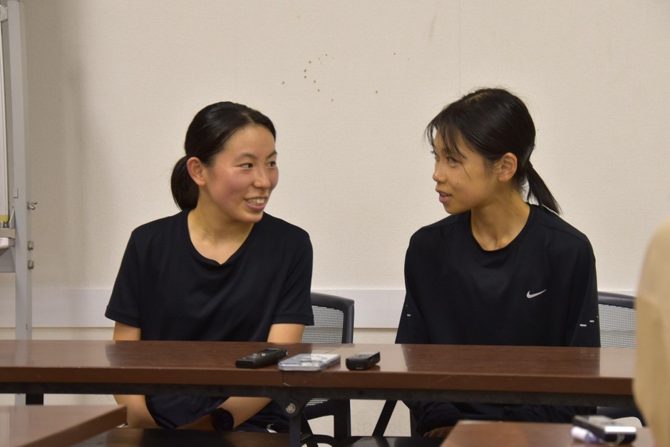 真柴選手（左）と木村選手