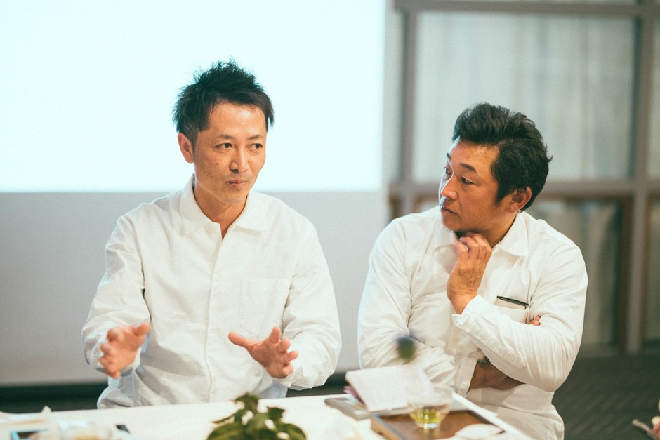 生産者が知覧茶への想いを語る様子。
