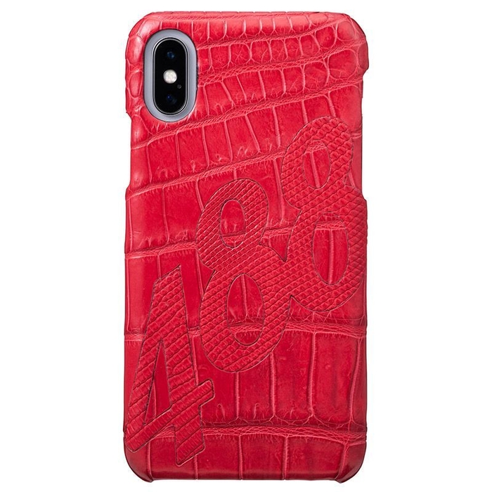 グラマス マイスター ナンバー エキゾチック レザー ケース フォア アイフォーン X