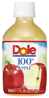 Dole(R) アップル 100％  280ml ペットボトル
