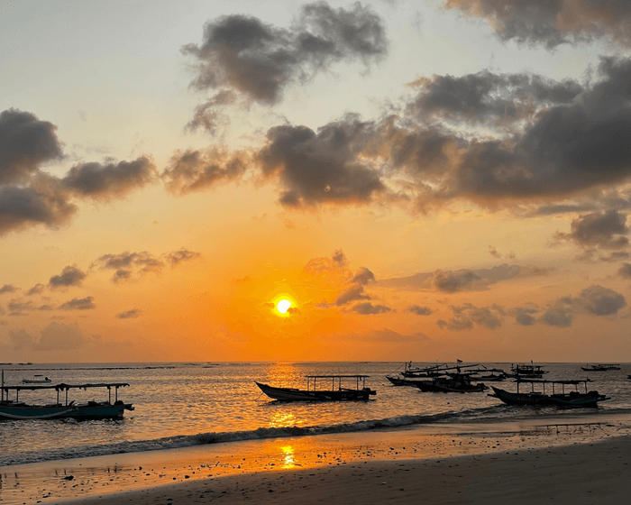 感動的なバリ島のサンセット