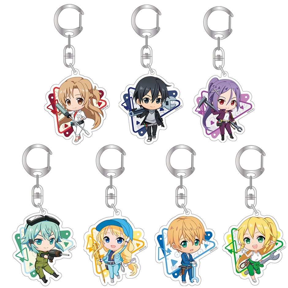 トレーディングアクリルキーホルダー(メカニックデフォルメ)