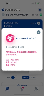 長期不在警報