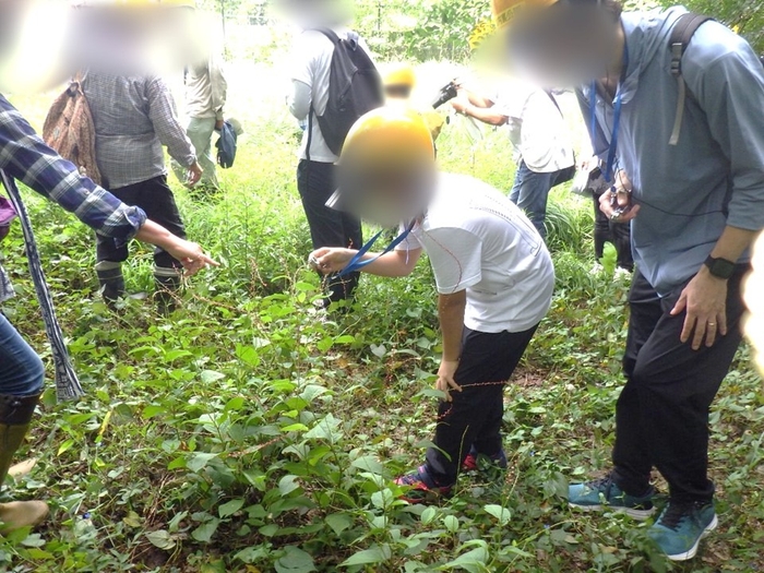 過去開催の様子(※ツアー当日、ルーペの使用はございません)