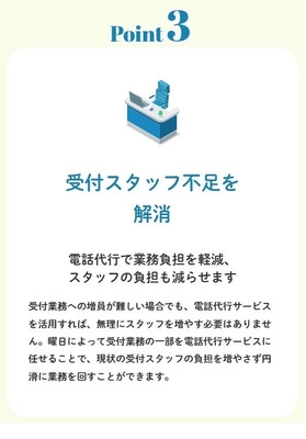 受付スタッフ不足を解消