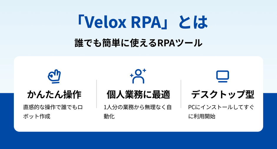 ソフトバンクにおける「Velox RPA」の利用実績