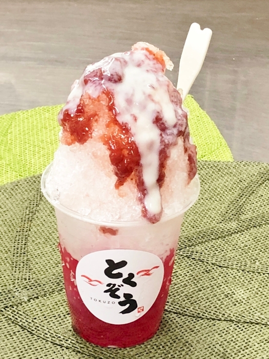 伊豆稲取産いちご使用 タピトコいちごミルク氷