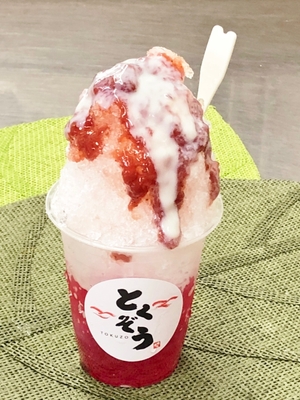 伊豆稲取産いちご使用 タピトコいちごミルク氷