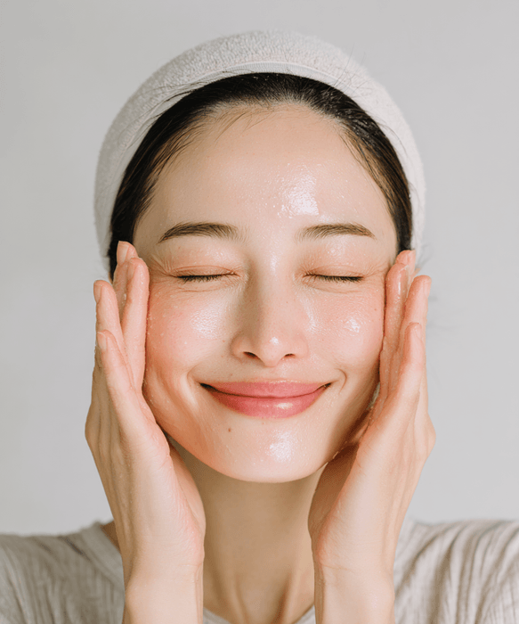 潤い素肌の笑顔