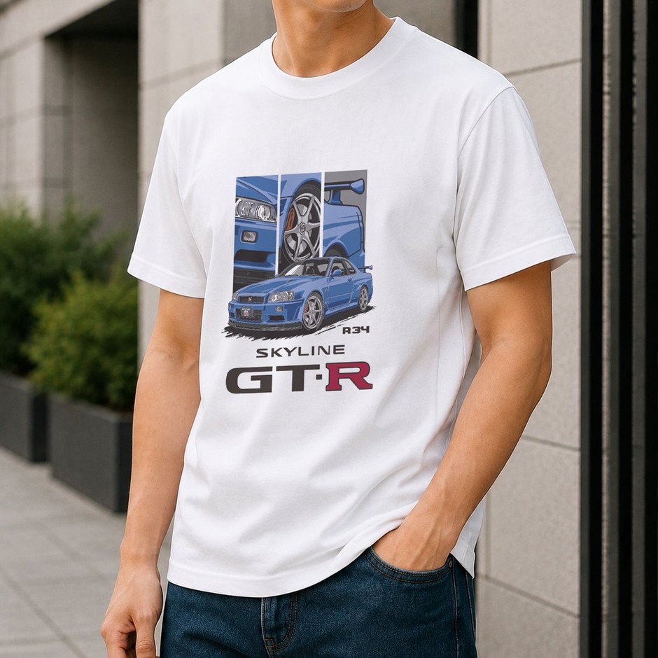 SKYLINE GT-R (R34) Tシャツ